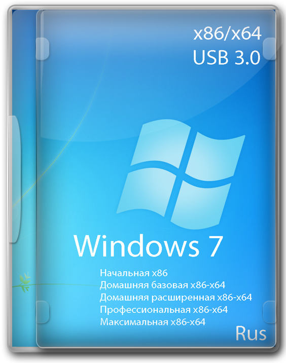 Windows 7 SP1 x86/x64 USB 3.0 на русском